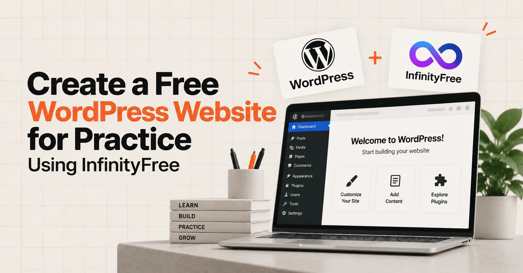 create free wordpress website for practice